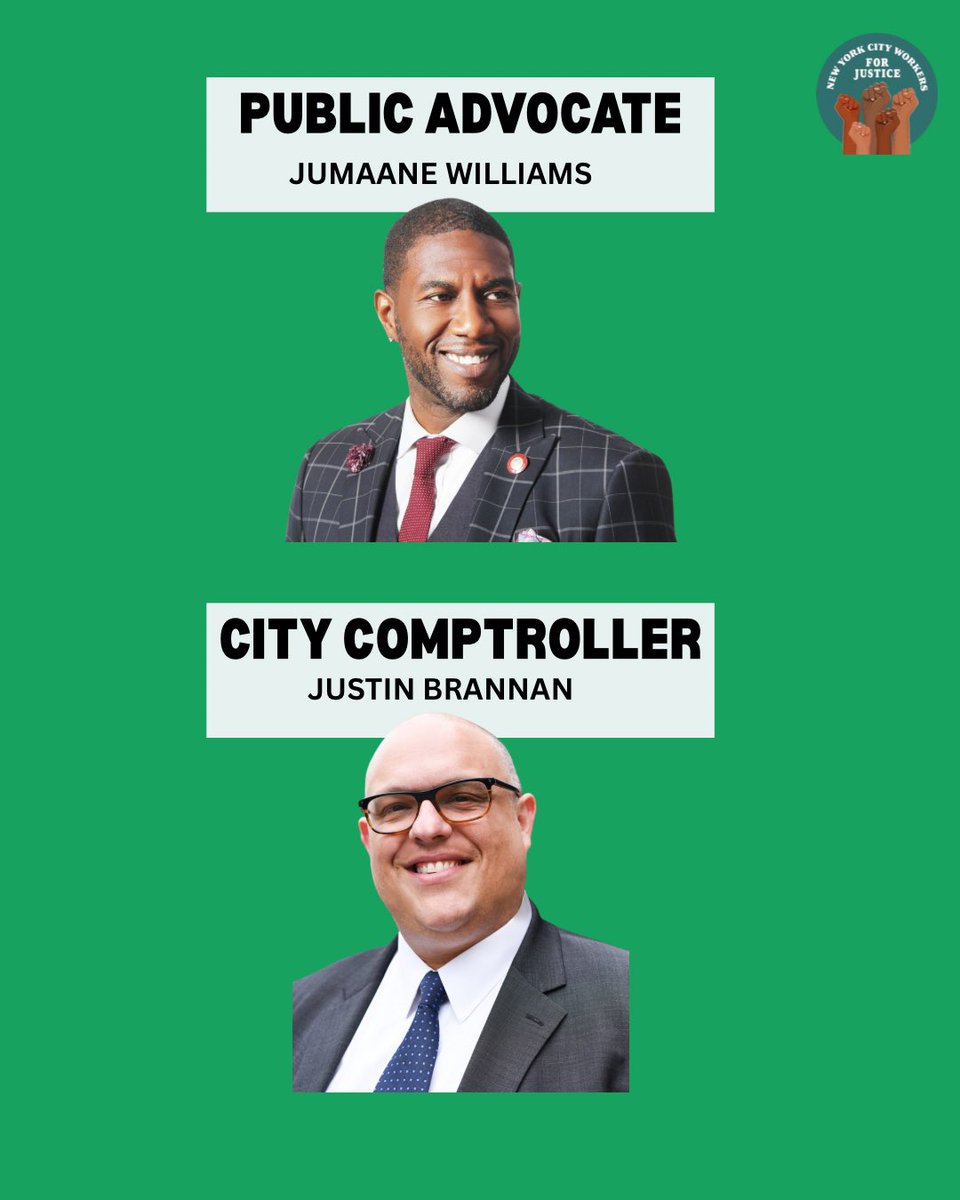 At our pre-election meetup, we collectively discussed our suggestions for the mayoral, city comptroller, and public advocate races. We believe that these candidates are not only allies to city workers but have the right vision in place to move our city forward with integrity.