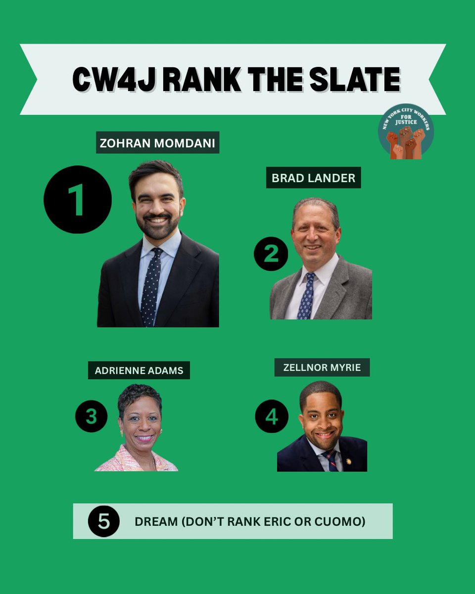 CityWorkers4NYC's tweet photo. At our pre-election meetup, we collectively discussed our suggestions for the mayoral, city comptroller, and public advocate races. We believe that these candidates are not only allies to city workers but have the right vision in place to move our city forward with integrity. https://t.co/sZ0ni2HWWJ