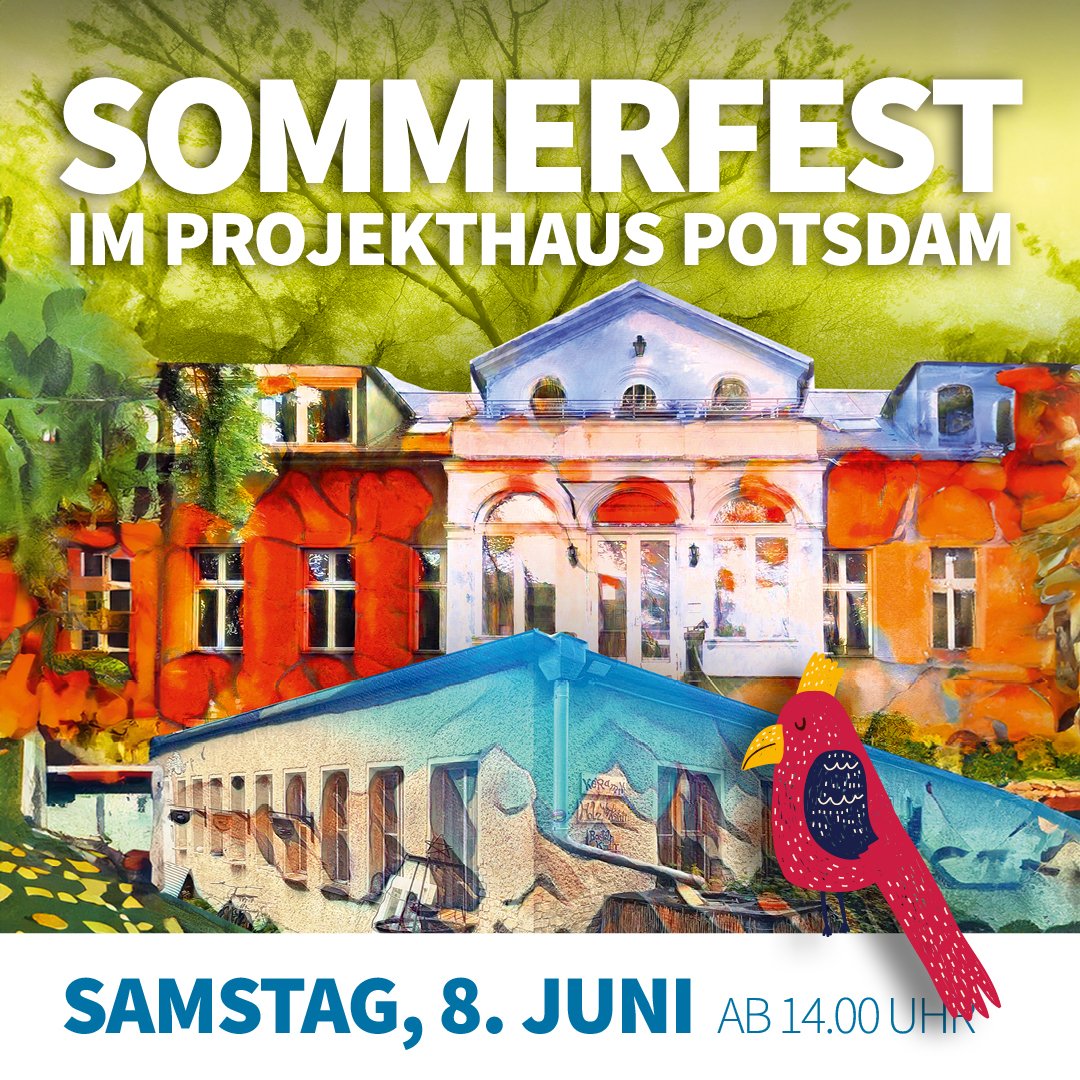 Noch eine Woche bis zum großen Geburtstag!
Das Projekthaus wird 20 Jahre alt.
Lasst uns zusammen feiern!
Samstag, den 14. Juni 2025.