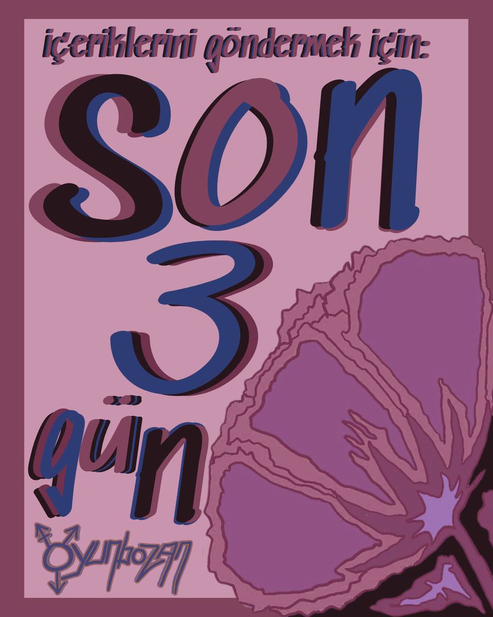 Yazı, çizim, fotoğraf ve diğer tüm içeriklerini 10 Haziran'a kadar gönderebilirsin aşkım.

Onurlu yürüyüşümüze Oyunbozan Fanzin'le gitmek için bize ulaş! 🏳️‍🌈🏳️‍⚧️