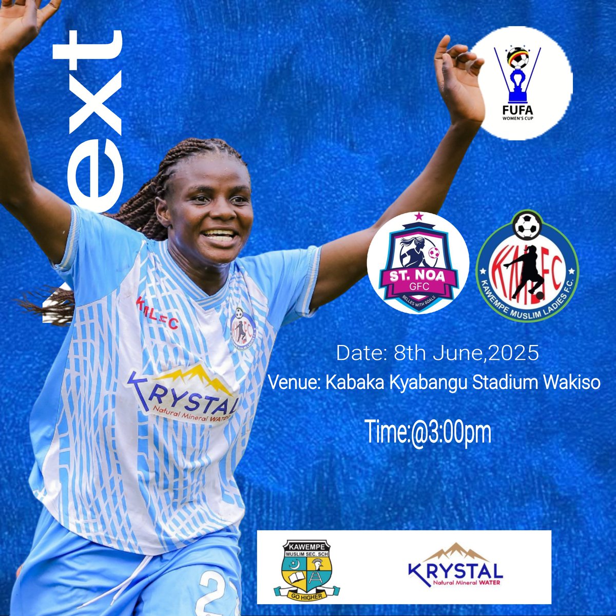 Kawempe Muslim ladies Football Club Fans (@kawempeclubfans) on Twitter photo Everything to play for. One last battle to reach the final.
<a href="/KawempeClub/">Kawempe Muslim Ladies Football Club</a>
<a href="/Kawempe_Muslim/">Kawempe Muslim Secondary School (KMSS)</a>
<a href="/KMSS_Alumni/">Kawempe Muslim Old Studentsโ Association(KAMOSA)</a>
#ValleyWarriors #HomeofTalent Everything to play for. One last battle to reach the final.
<a href="/KawempeClub/">Kawempe Muslim Ladies Football Club</a>
<a href="/Kawempe_Muslim/">Kawempe Muslim Secondary School (KMSS)</a>
<a href="/KMSS_Alumni/">Kawempe Muslim Old Studentsโ Association(KAMOSA)</a>
#ValleyWarriors #HomeofTalent