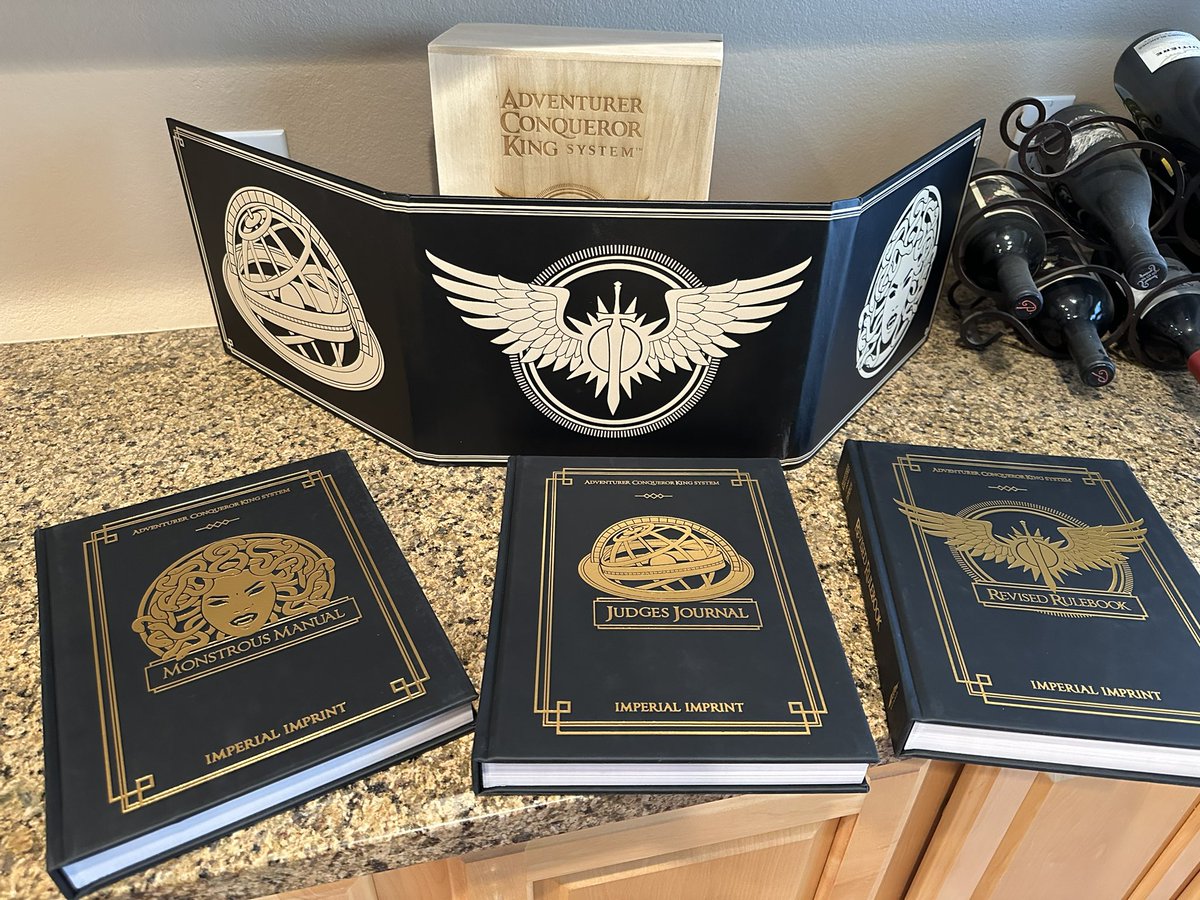Brooding Paladin (@broodingpaladin) on Twitter photo Got these just last night. Extremely high-quality production & worth the wait. Thank you for the labor of love <a href="/archon/">Alexander Macris</a>
Can’t wait to read.Bought this specifically on the promise that Archon respected Gygax’s DMG so much that he sought to do likewise w/ the Judge’s Journal #ACKS Got these just last night. Extremely high-quality production & worth the wait. Thank you for the labor of love <a href="/archon/">Alexander Macris</a>
Can’t wait to read.Bought this specifically on the promise that Archon respected Gygax’s DMG so much that he sought to do likewise w/ the Judge’s Journal #ACKS
