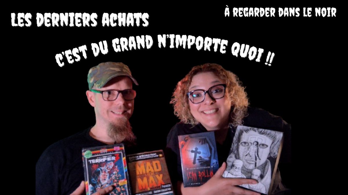 Les derniers achats - unboxing sont de retour sur notre chaine !
P.S : On a définitivement, lâché la rampe. 
Si tu veux rire un bon coup, cliques sur le lien.
⬇️⬇️⬇️
youtu.be/VPmzA12PTx8