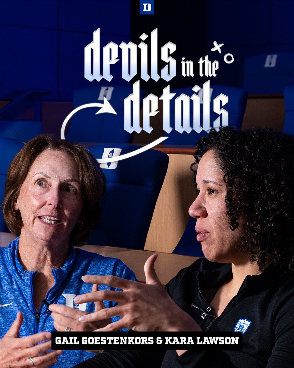 Duke Women’s Basketball (@dukewbb) on Twitter photo Devils in the Details Ep. 1 Live Now‼️
🎥 Duke’s legendary run through the ACC Tournament in 2000-2005 (5x 🏆)
🎥 2024-2025 Blue Devil Winning Plays
Watch: youtu.be/2hrOzb9rZU4
<a href="/karalawson20/">Kara Lawson</a> x <a href="/gailgoes10/">Gail Goestenkors</a> Devils in the Details Ep. 1 Live Now‼️
🎥 Duke’s legendary run through the ACC Tournament in 2000-2005 (5x 🏆)
🎥 2024-2025 Blue Devil Winning Plays
Watch: youtu.be/2hrOzb9rZU4
<a href="/karalawson20/">Kara Lawson</a> x <a href="/gailgoes10/">Gail Goestenkors</a>