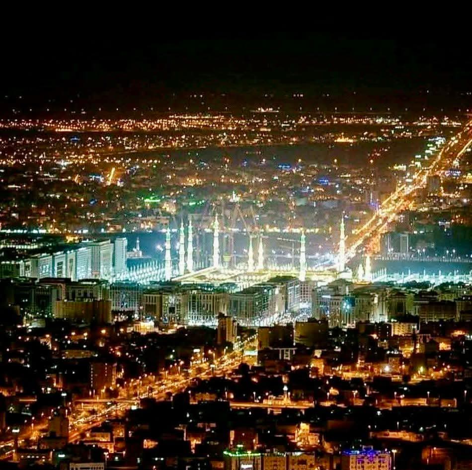 City of Lights - Madinah at night.