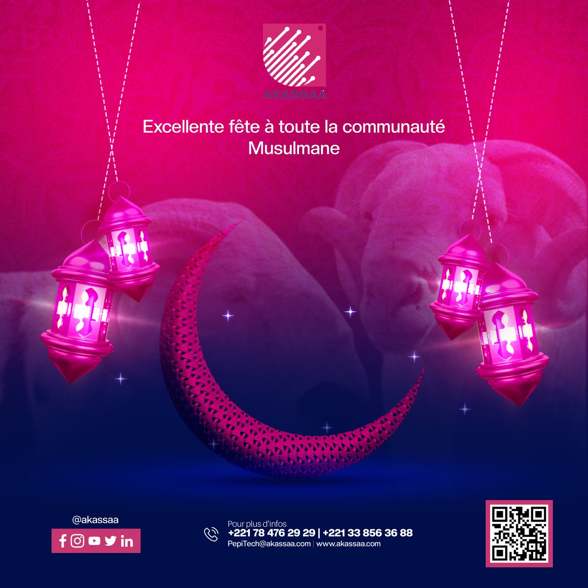 AKASSAA_2A's tweet photo. Eïd Mubarak.
Dewenati, ballene niou akh, baal na niou lene !
#AKASSAA #AKACARE #AKATALKS #ODESSAA #TECHFEM #HACKATHONAI #ENVIE https://t.co/BWzvvFTdFD