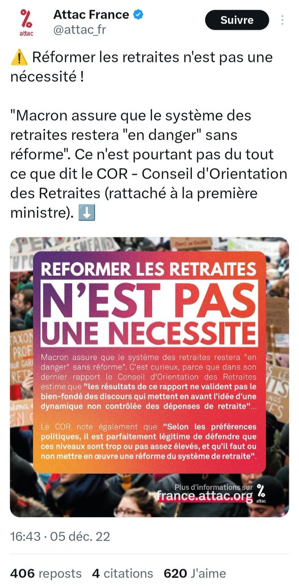 Quand le COR se torche le cul avec la réalité des chiffres, l'extrême gauche applaudit des deux mains.
Quand il revient à la raison, les mêmes n'ont pas de mots assez durs pour le blâmer.
"Pile je gagne, face tu perds".