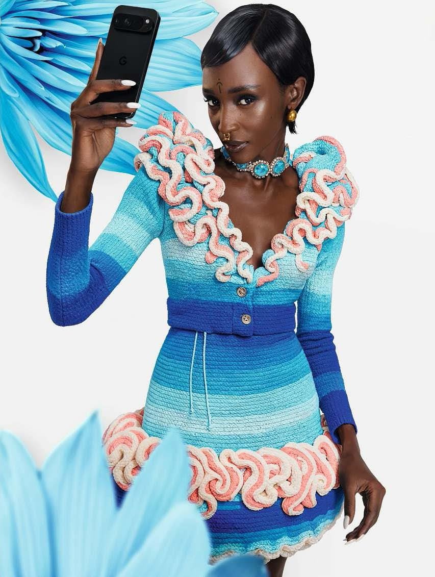 LousUpdates's tweet image. Lous and The Yakuza for Elle France June 2025 issue in collaboration with Google Pixel.
