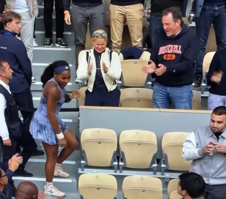 BisonRoadWarrior (@bisonrdwarrior) on Twitter photo A friend spotted the <a href="/Bucknell_Bison/">Bucknell Athletics</a> being represented in the stands at the French Open 🔶🔷 A friend spotted the <a href="/Bucknell_Bison/">Bucknell Athletics</a> being represented in the stands at the French Open 🔶🔷