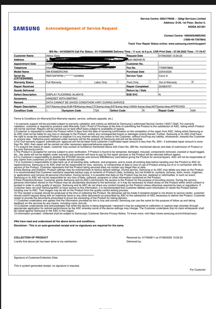 adityaundefined's tweet photo. @AmazonHelp If you see the diagnosis report, the purchase date is 22nd April whereas the phone was purchased on 18th May on Amazon by Me. Clearly, the seller sold me a used phone. How is this not something that Amazon should look into? You need to hold the seller accountable. https://t.co/YAZCBzAxJI