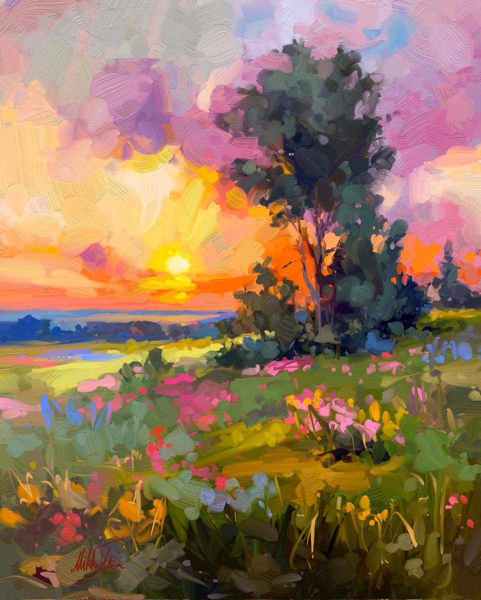 ~ When the sun go down ~
Digital oil painting
