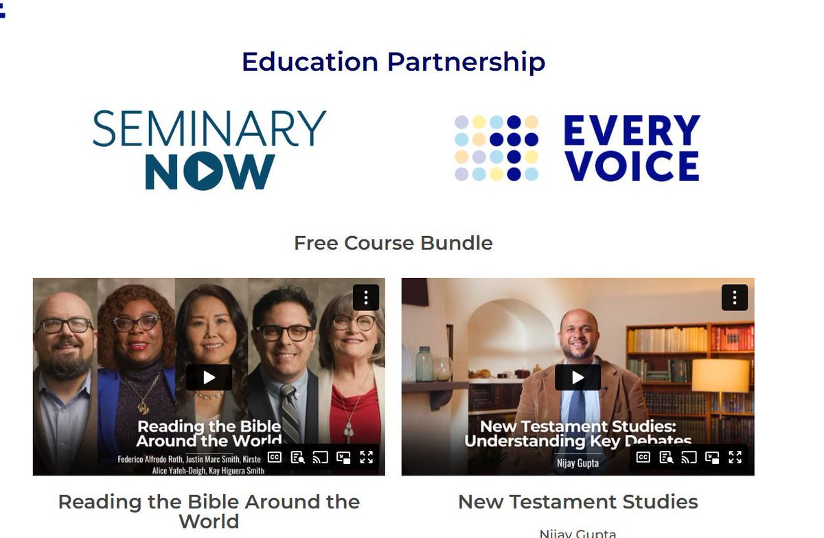 everyvoicekd's tweet image. Every Voice is excited to partner with Seminary Now! @SeminaryNow offers a video library of 80+ streaming video courses. Through this partnership, you will have access to six free streaming courses related to the mission of Every Voice. Sign up today. buff.ly/H5CtBgL