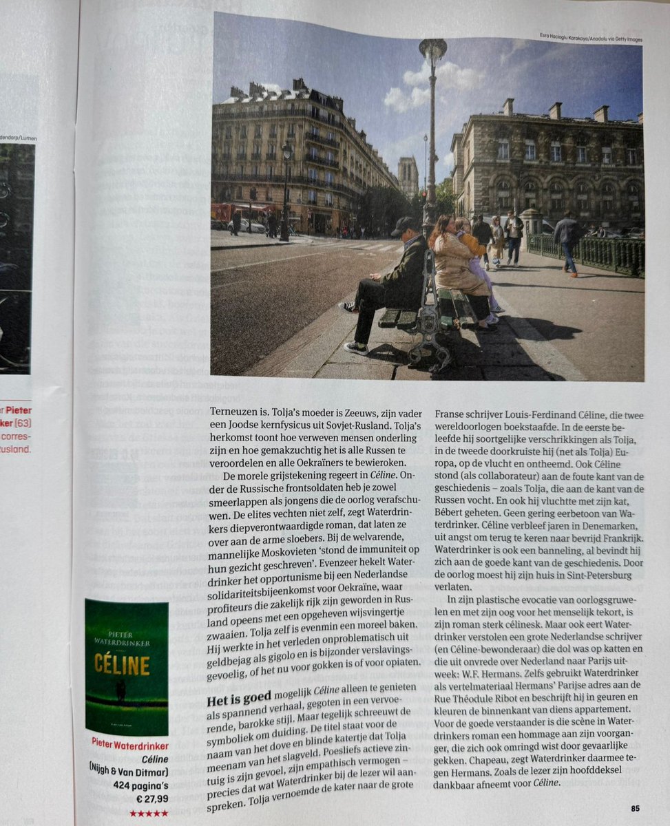 "Een Europese roman die de tijdgeest subliem vangt." ***** Zeer blij met deze vijf-sterren vuurwerkrecensie van <a href="/jeroenvullings/">Jeroen Vullings</a> over Céline.