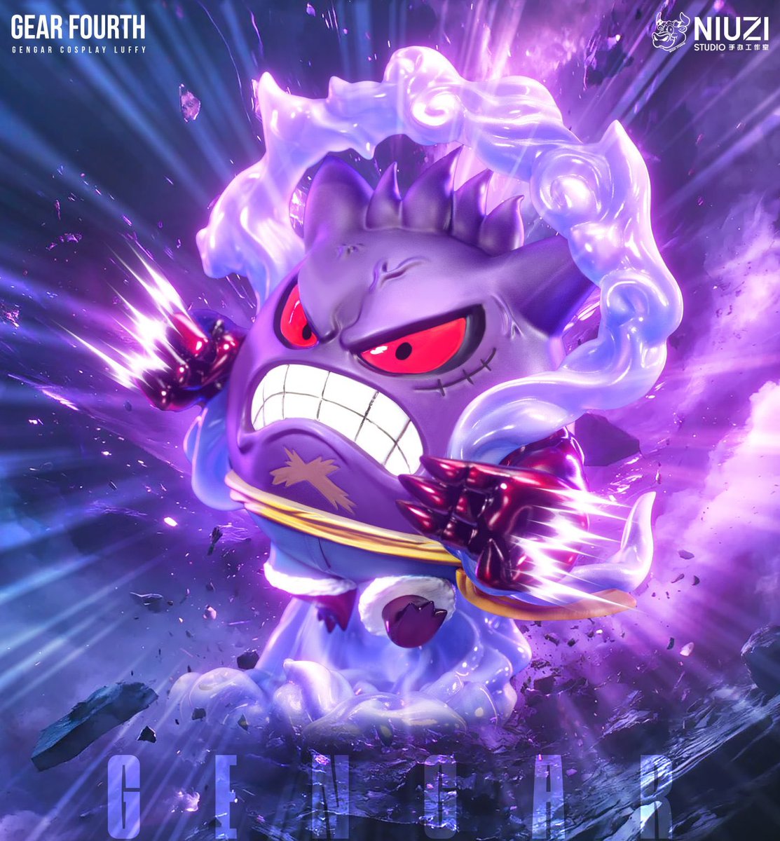 Gengar X Luffy? Niuzi Studio dropped this awesome Pokemon