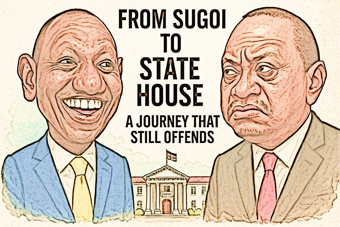 From Sugoi to State House - A Journey That Still Offends:

Much of the vitriol against President Ruto has little to do with his policies. It's about him. Ruto is the Gate-Crasher who took the seat at the table tnever set for him. They can’t just forgive him.

They may dress up