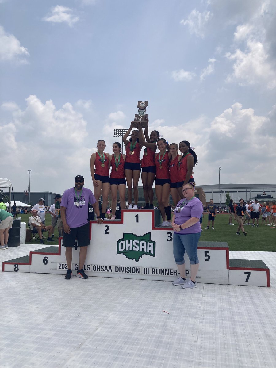 The Girls Track team are Division III Runner Ups!