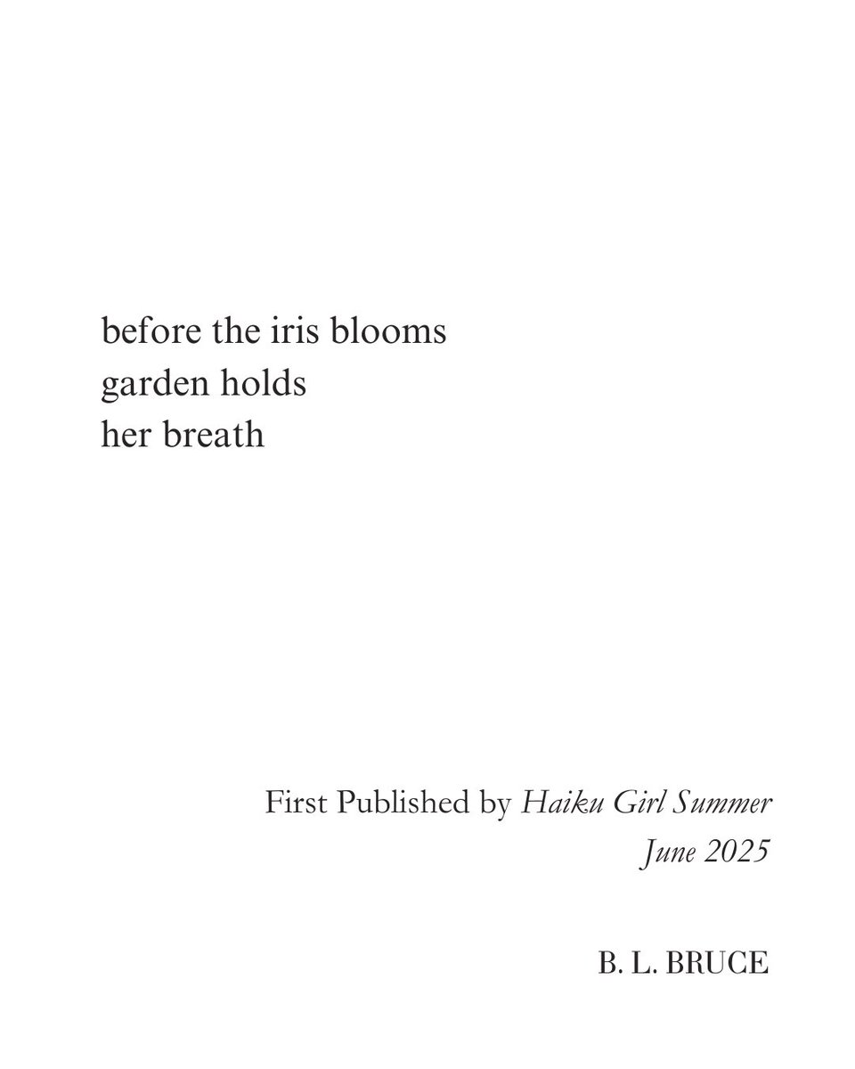 New #haiku in Haiku Girl Summer. Special thanks to Allyson Whipple for the selection.