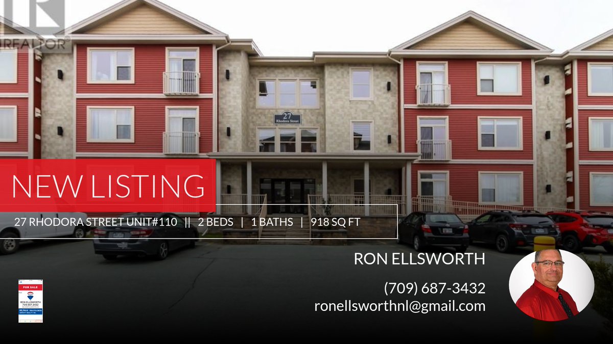 Stunning 2-Bedroom Condo at The Wellington on Rhodora - Modern Elegance Meets Comfort Discover modern living at The Wellington on Rhodora, adult-only building . Call me at (709) 687-3432! MLS 1285727

Ron
ReMax Hall of Fame... homeforsale.at/27_RHODORA_STR…
