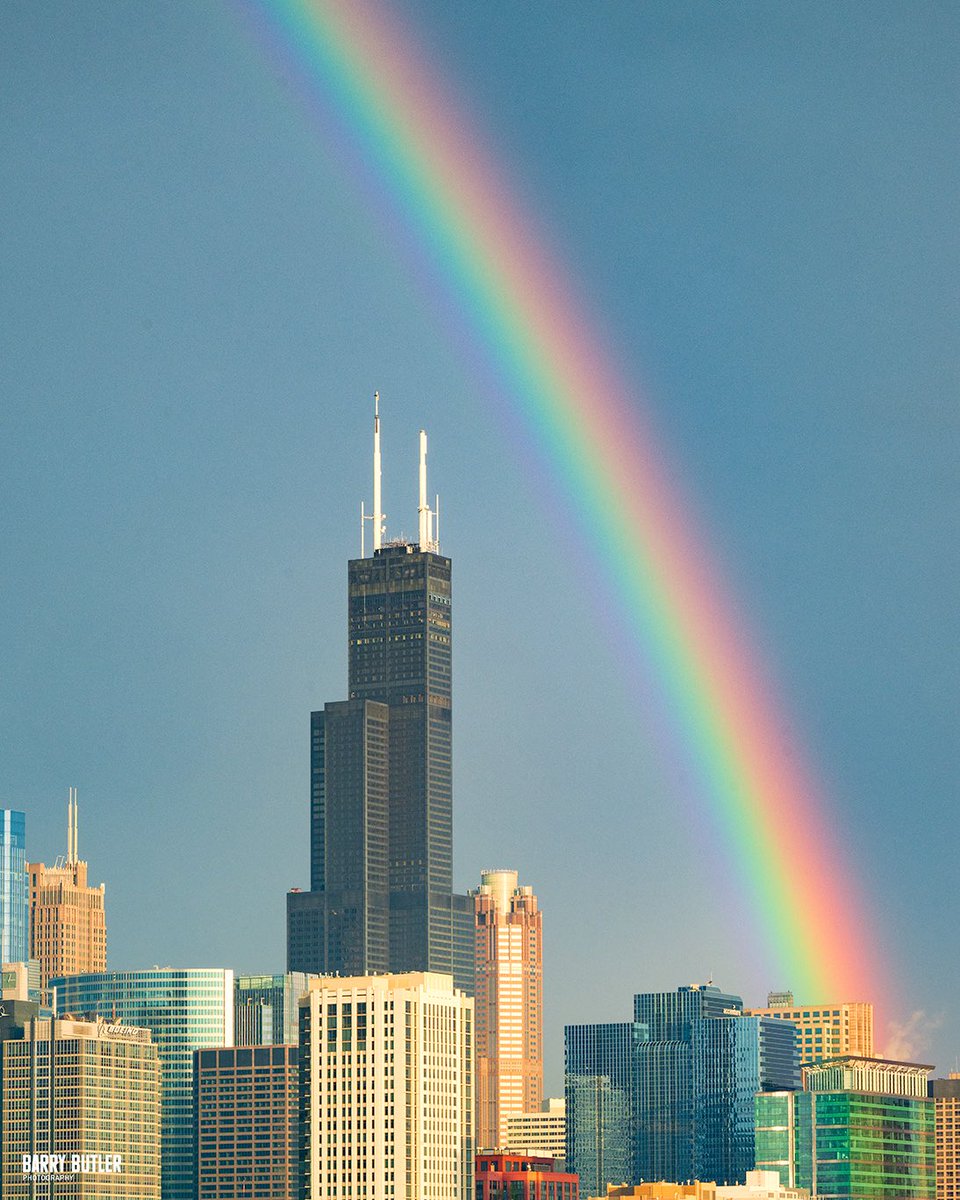 Another view of Wednesday’s Rainbow.  #chicago