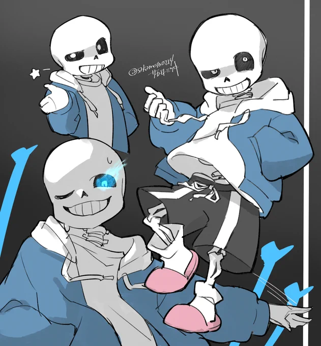 サンズのかっこよさに今更気づいてしまったらくがき #undertale