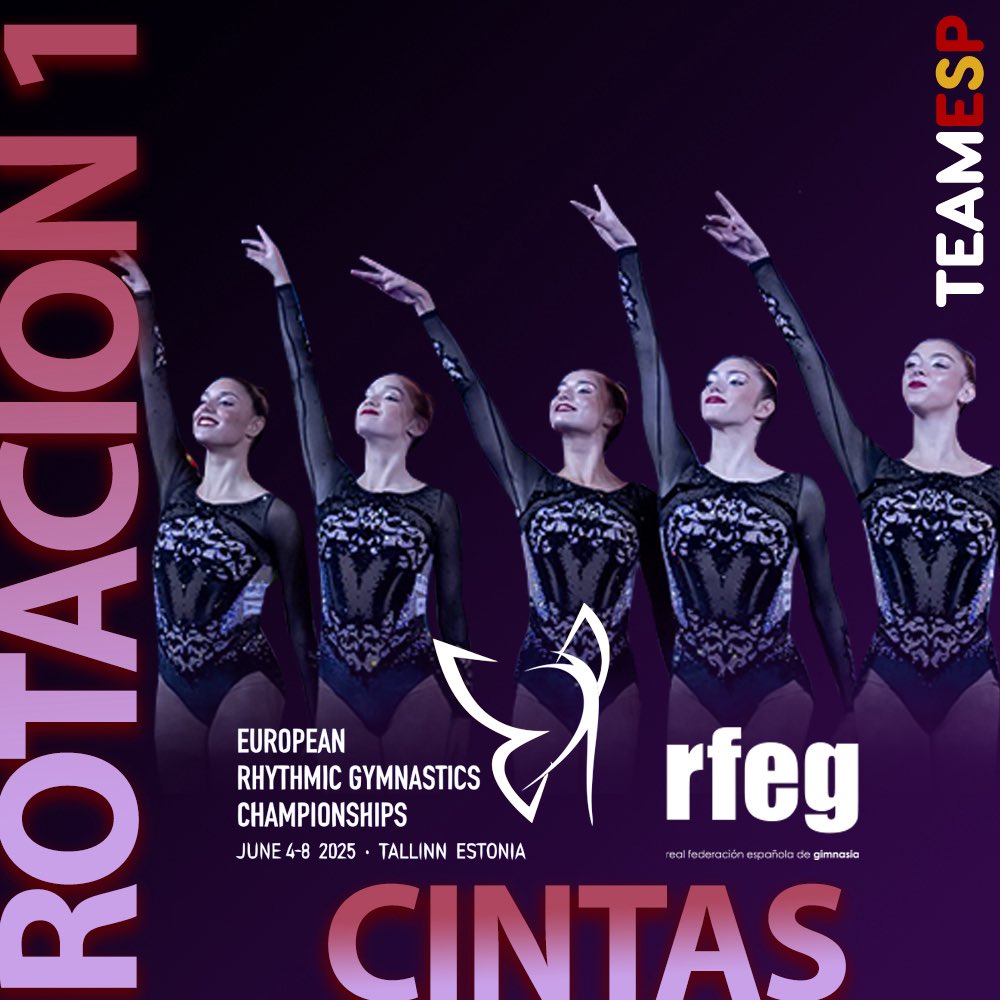 | CAMPEONATO DE EUROPA GIMNASIA RÍTMICA #RGTallinn2025 🌍 |

All Around 

Conjunto sénior 🇪🇸 5 cintas: 25.800 

#TeamESP 💪🏼