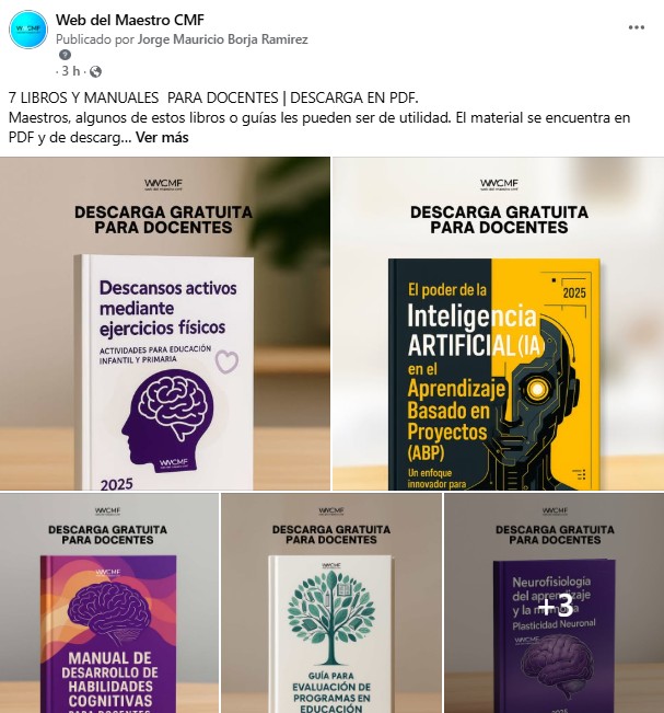 7 LIBROS Y MANUALES  PARA DOCENTES | DESCARGA EN PDF.
Maestros, algunos de estos libros o guías les pueden ser de utilidad. El material se encuentra en PDF y de descarga gratuita. 

1. DESCANSOS ACTIVOS MEDIANTE EJERCICIOS FÍSICOS. ACTIVIDADES PARA EDUCACIÓN INFANTIL Y PRIMARIA.