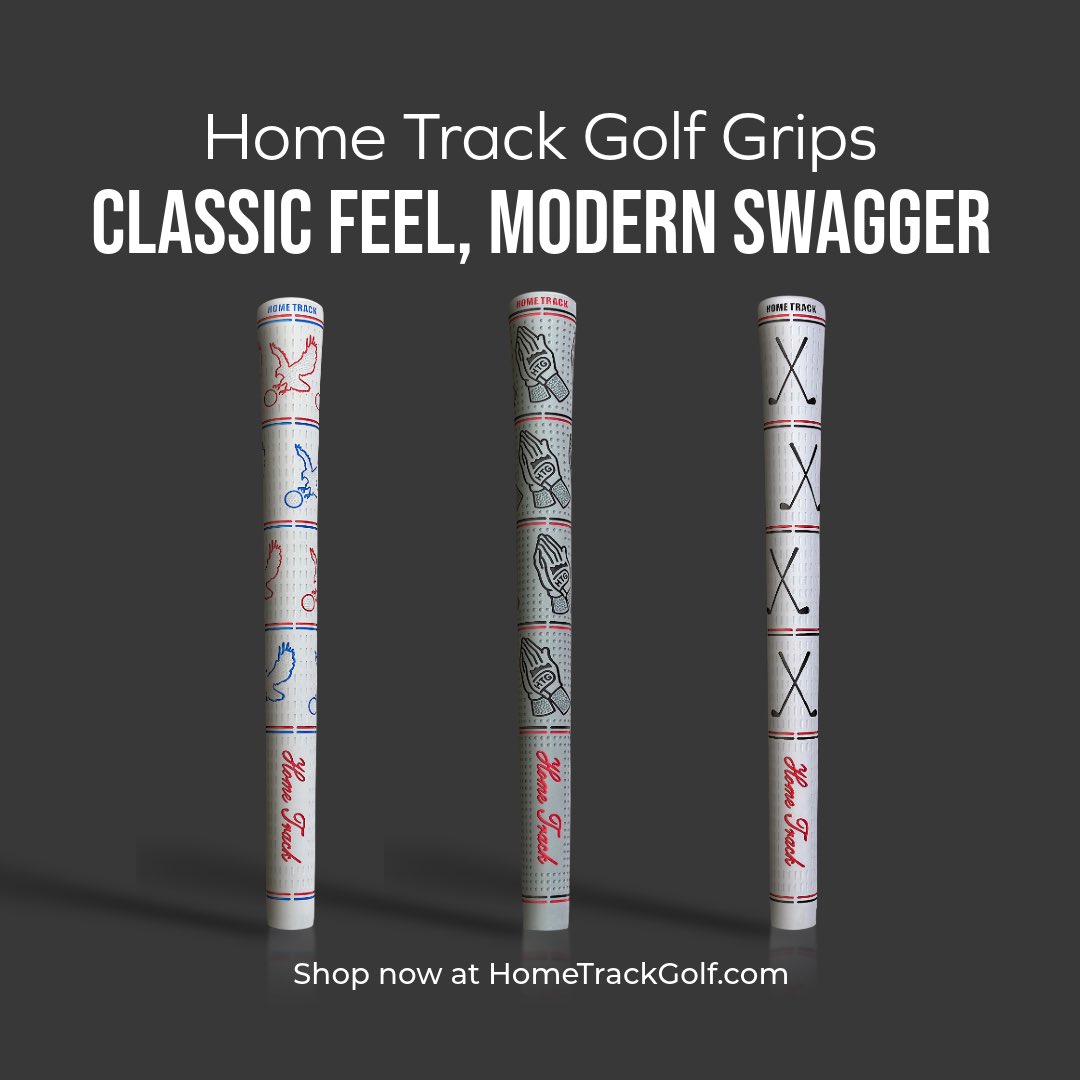 HomeTrackGolf's tweet photo. Happy Saturday everyone. It’s a great day to get a lap around the Home Track! 

And don’t forget, Father’s Day is next week. Hit us up, upgrade your grips for 15% off, and turn heads at the home course this season! https://t.co/ykFuxxt72V