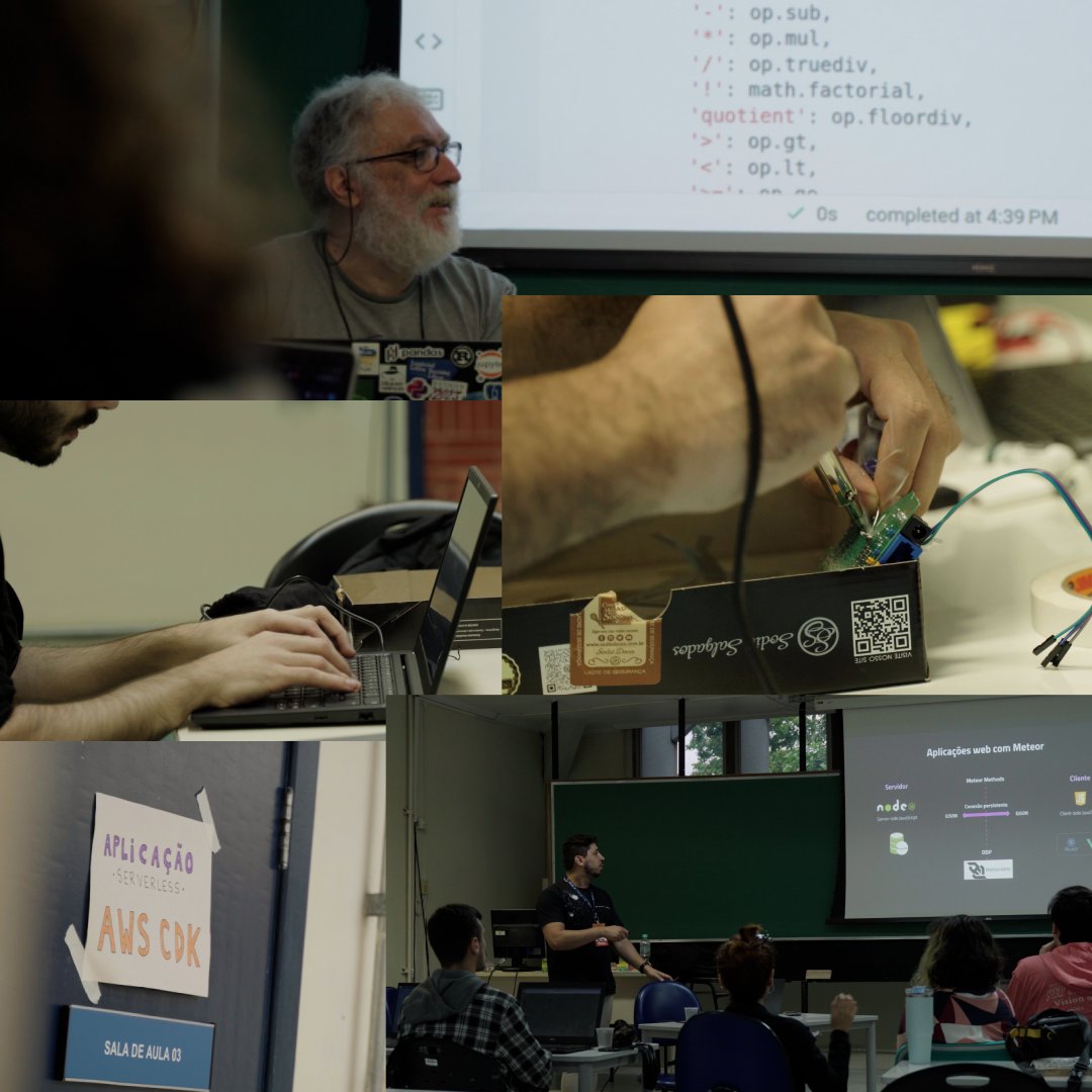 🔥 Falta 1 semana para encerrar o CFP da GambiConf!

O que mais precisamos no momento são de submissões para workshops 🛠️

Quer inspirações do que submeter?
Pois veja como foi ano passado 📷⬇️