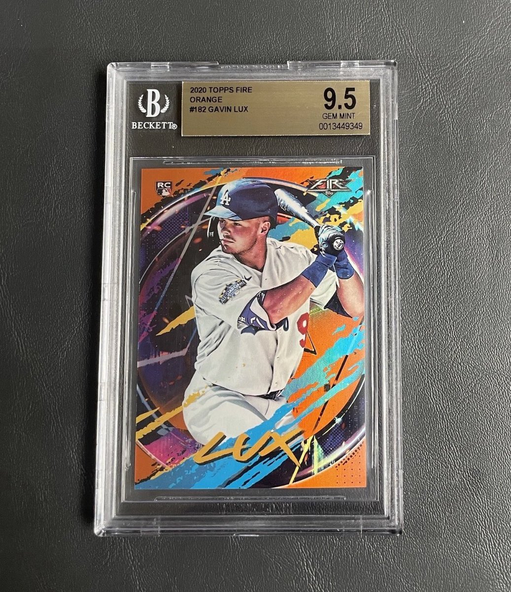 itc_collectz's tweet photo. Beckett 9.5
#’d 133/299
Current Bid: $0.99
2 Hrs left
https://t.co/x4s47EnKnl
#gavinlux #lux #Dodgers #DodgersWin #ladodgers #LosAngelesDodgers #losangeles #MLB #topps #toppsfire #beckett #beckettgrading #rookie #rookiecard https://t.co/HAkrSazIPq