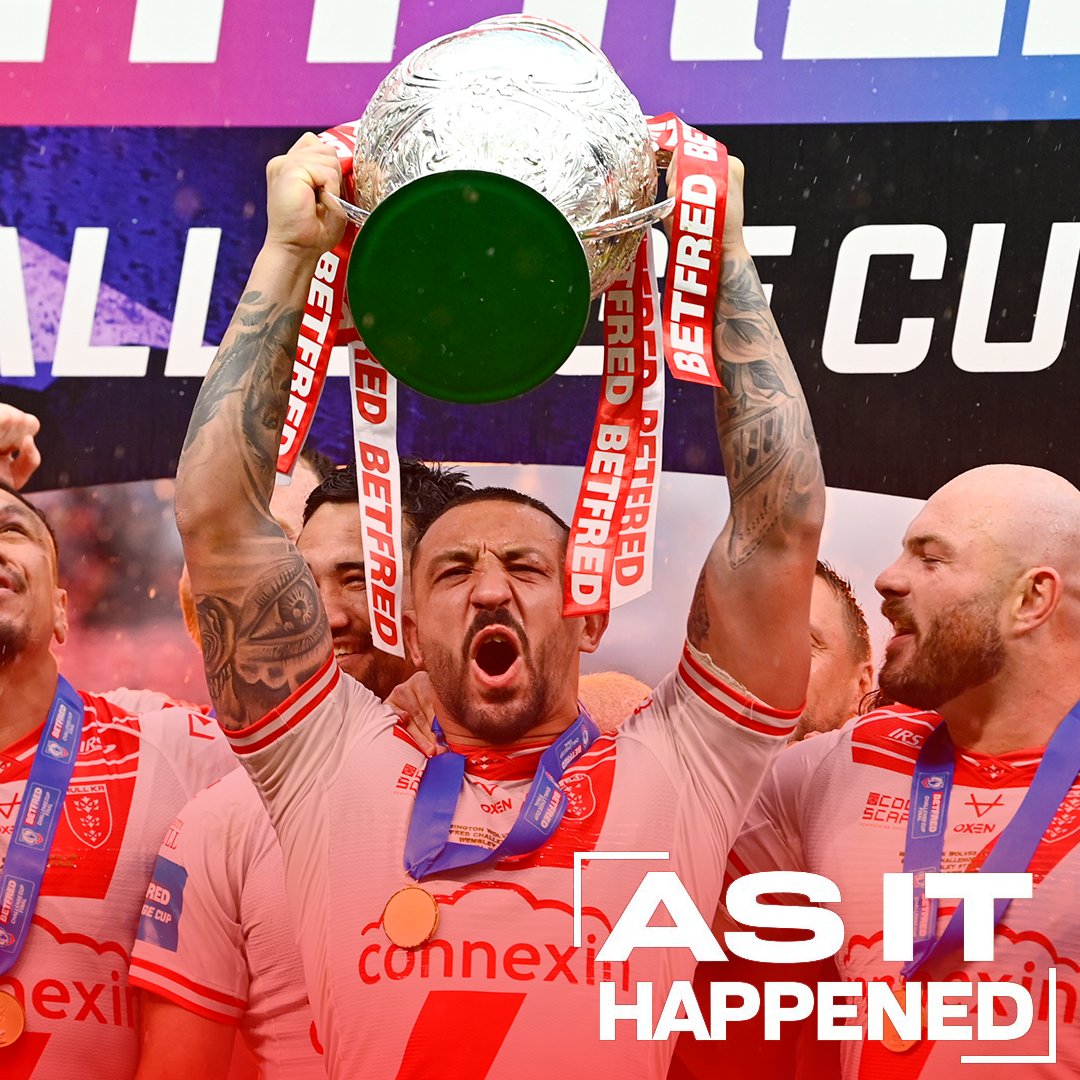 Hull KR defeat Warrington Wolves 8-6, to win the 2025 <a href="/TheChallengeCup/">Betfred Challenge Cup</a>! 🏆

Here's as it happened... 👉 tinyurl.com/25vzs3jt

#UpTheRobins🔴⚪️