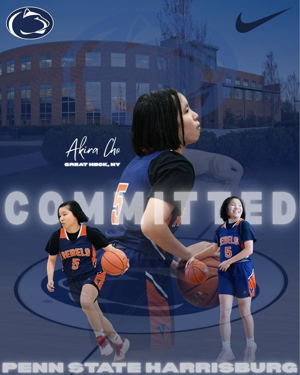 Akira Cho will be continuing her basketball career at D3 Penn State Harrisburg. Akira will be graduating from Great Neck South HS where she was a 2-year Varsity Starter. She was an All County Honorable Mention player that played for Level Up for the past 3 years.