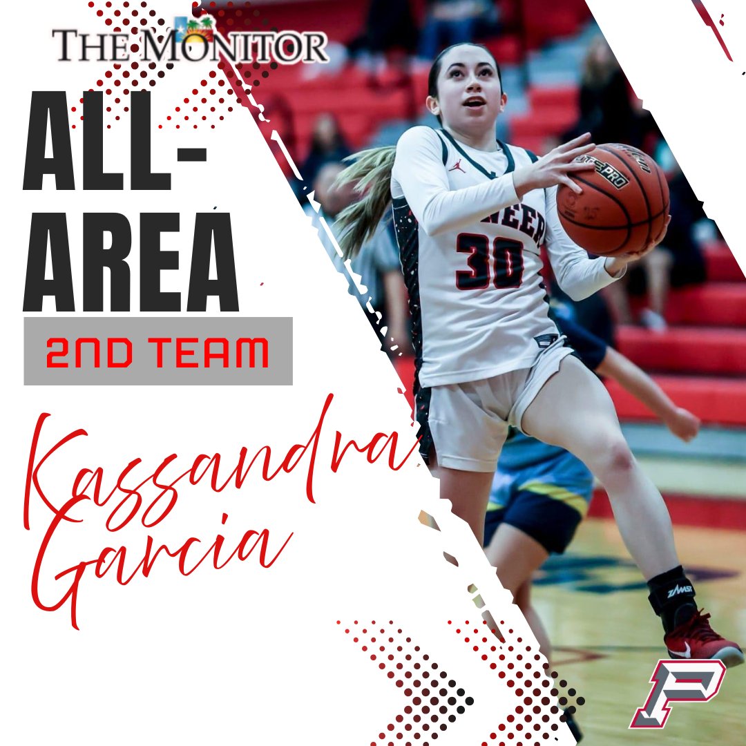 Congratulations to the following Sharyland Pioneer girls basketball athletes on being named to 
The Monitor’s 2025 All-Area Girls Basketball Team!
Player of the Year: Ebonie Chatman
Defensive Player of the Year: Anika Fleischmann
All-Area Second Team
Kassandra Garcia