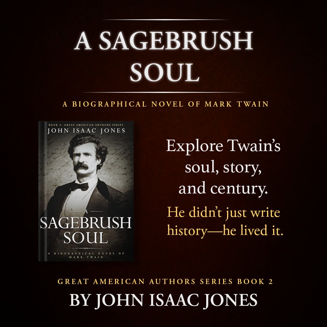 Mark Twain lived a life full of adventure, love, and heartbreak. A Sagebrush Soul takes you behind the legend—discover the man who became America’s literary voice. #MarkTwain #Biography By @‌johnijones_i 

Available on - johnisaacjones.com/book/a-sagebru…