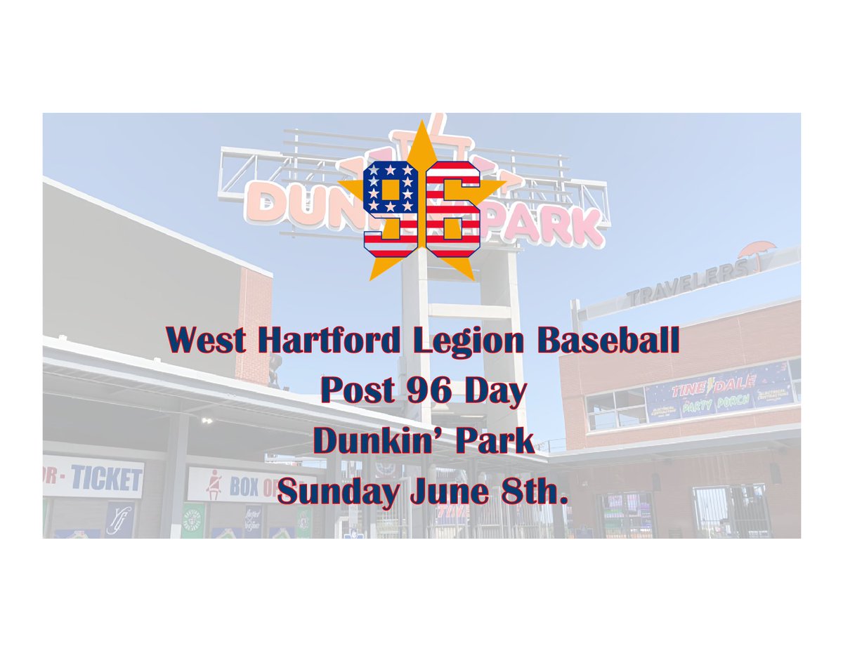 WHTFDABA's tweet image. Post 96 Day at Dunkin’ Donuts Park is happening tomorrow, June 8th! 🎉⚾mailchi.mp/57579f1d3fae/p…