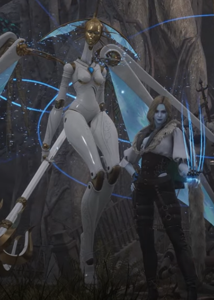 They really just started the scene with her touching her lips, gave her a domme ah design, some latex jeans, and a puppet with some sick curves
There where 3 enemis on that fight, these two and my gooner ah mind XuX