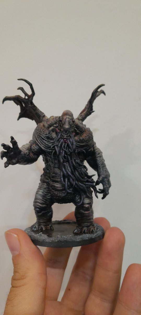 SiemowitR's tweet image. Cthulhu z synkiem.

Fajnie maluje się takie modele, zwłaszcza w okresie totalnego zjazdu nastroju.

#CMON #DeathMayDie