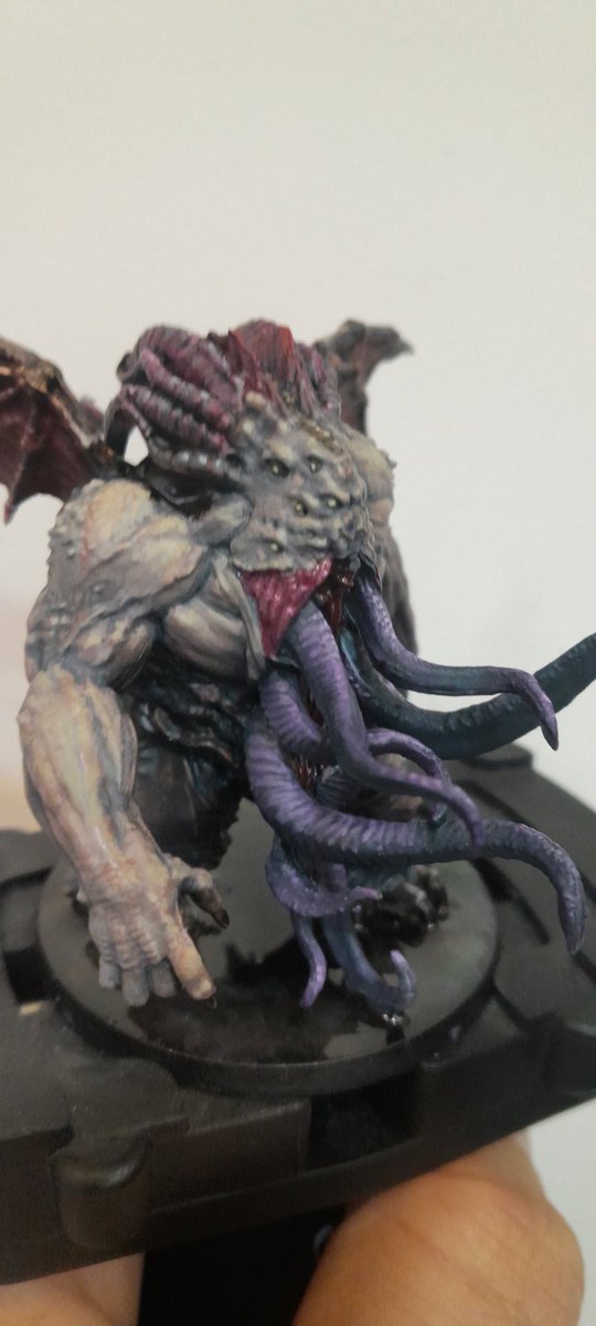 SiemowitR's tweet image. Cthulhu z synkiem.

Fajnie maluje się takie modele, zwłaszcza w okresie totalnego zjazdu nastroju.

#CMON #DeathMayDie