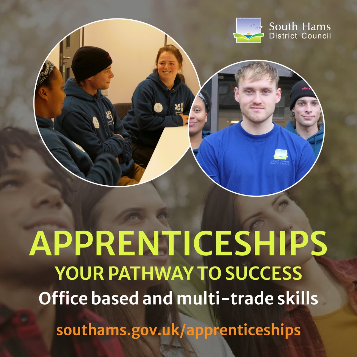 We have 2 new #apprenticeships for a 👷carpenter and an🌳arborist!

Like working with your hands, enjoy being outdoors or have green fingers? 

💁 Whatever age, you can apply. We offer training, mentoring and new qualifications. 

Interested? 

Go to: southhams.gov.uk/apprenticeships