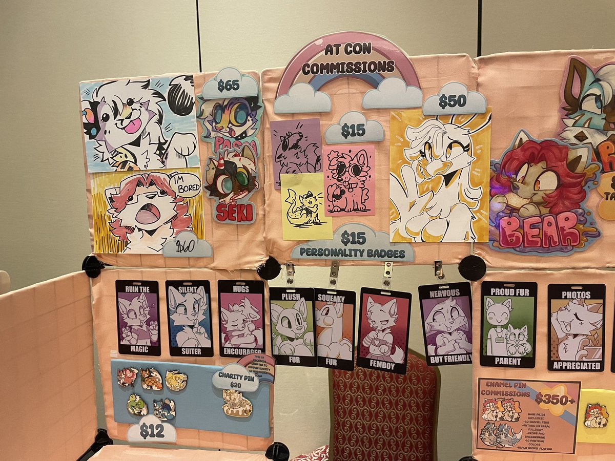 DAY 2 of #Stratosfur25
I have new commission options available AND different stickers out!!!!

… hehehehe