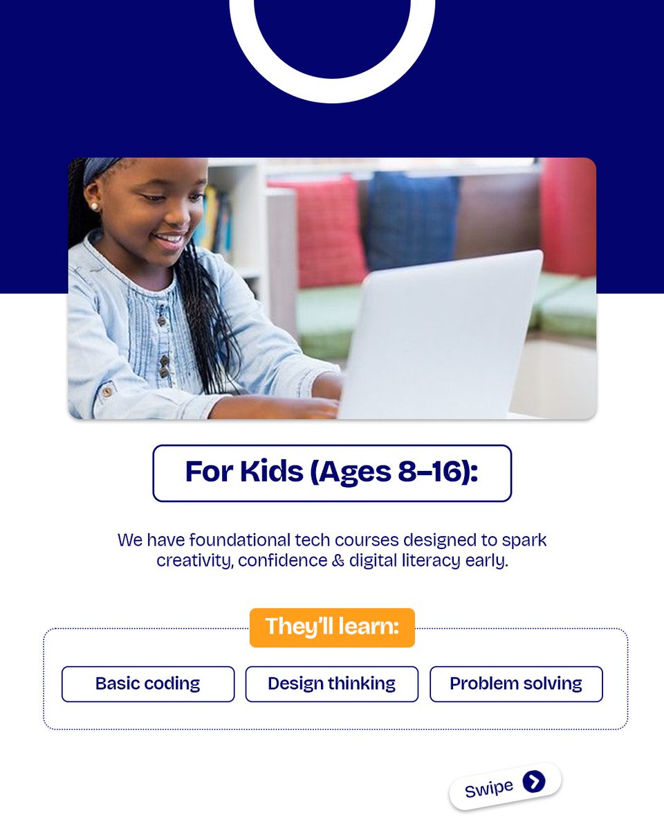 AscentTechHub's tweet image. I’m too old for this.
“My child is too young to understand.”
Sound familiar? 🙃

Here’s the truth: tech has no age limit.
Whether you’re 9 or 49, you can learn foundational tech skills with confidence

👉 Enroll now: ascenttechhub.africa

#NoAgeInTech #LearnTechToday #Ascent