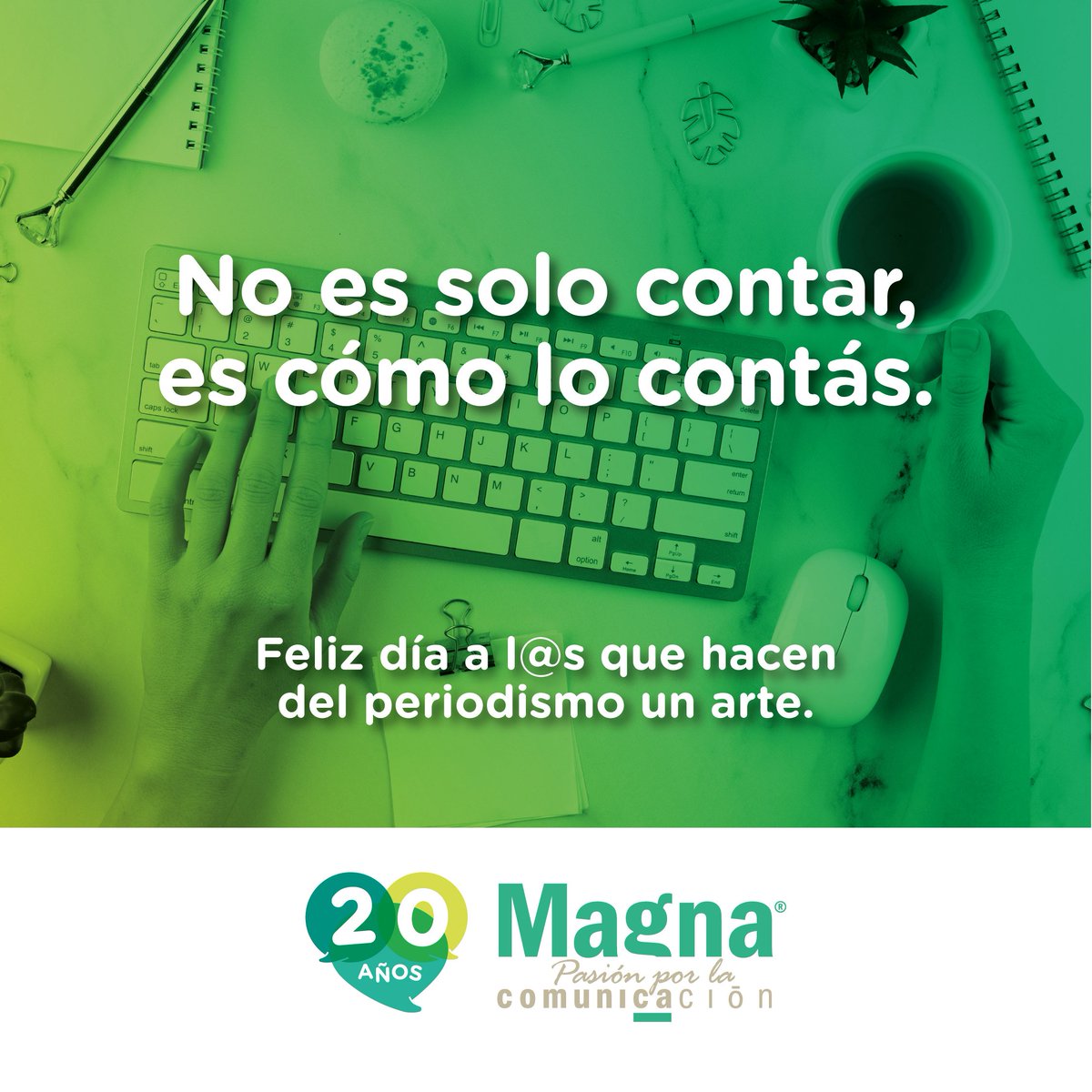 🎙️ ¡𝗙𝗲𝗹𝗶𝘇 𝗱í𝗮 𝗮 𝘁𝗼𝗱@𝘀 𝗹@𝘀 𝗣𝗲𝗿𝗶𝗼𝗱𝗶𝘀𝘁𝗮𝘀!
Desde Magna Comunicación, en este año tan especial en el que celebramos nuestros 20 años de trabajo, queremos agradecer profundamente a cada periodista que confió en nosotros
Abrimos🧵
