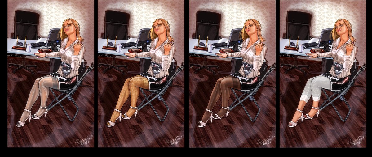 SashimiChan9's tweet photo. multiple versions of the "Office lady drawing" i've painted a while ago :)
you can find more of my art at:
https://t.co/z7E3iskC6c

#digitalart
#cute
#shirt
#animefeet
#legs
#manga
#officelady
#pantyhose
#stockings
#Anime
#girl https://t.co/8jLiiINJ6I