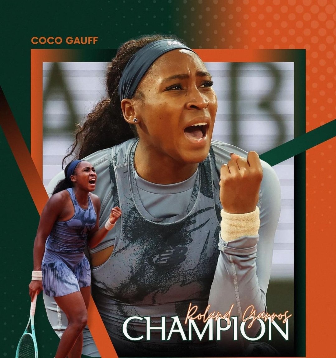 Dare to dream, set realistic goals and commit to putting in the work. Congratulations <a href="/CocoGauff/">Coco Gauff</a> 

#FrenchOpen #cocogauff