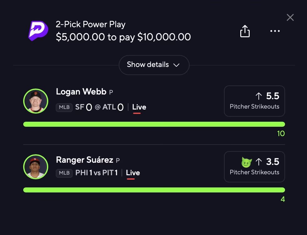 I Got $500 For 5 FOLLOWERS Who Like &amp; RT This Post ❤️🧨

MLB Nuke Of The Day CASHES With EASE 🤯🔥 $10,000 Before Dinner 🍽️ 

Access ALL My Plays For FREE 👇🏼
dubclub.win/r/p/pri-4g2qn/…
( What’re You Waiting For? ) 🔐

#GamblingX #PrizePicks #MLB #AGTG