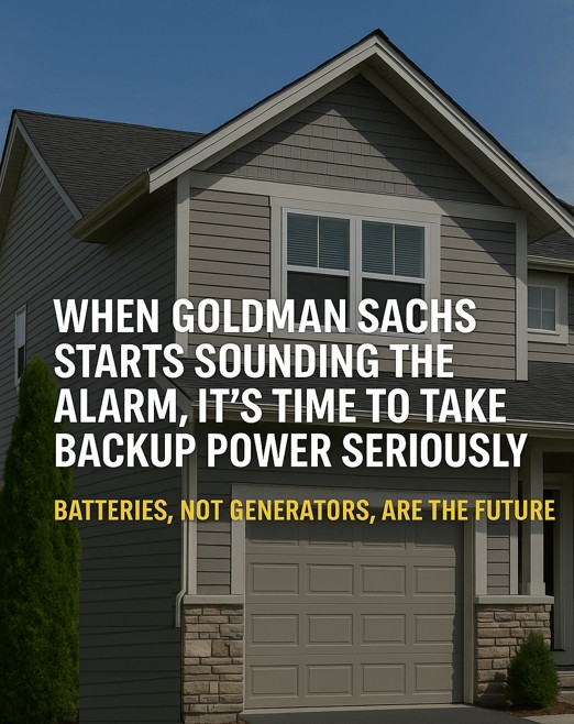 ionixprobattery's tweet image. Goldman Sachs warns clients that the grid is “critically tight.”  ZeroHedge tells homeowners: time to get backup power.    The solution? Whole-home backup power.   
Read the article at: ionixpro.com/news/when-gold…

#SmartWall #GridResilience #CleanTech #BatteryBackup #BlackoutReady