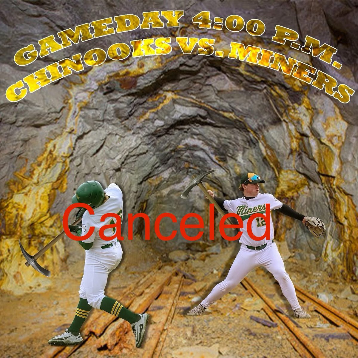 Today’s game is canceled and will be played Monday, June 9th as a 9-inning game.

Game time is 6pm, and EVERYONE gets in F.R.E.E.🤩

Thanks to sponsors, AARP Alaska and Subway! 

#ablminers #alaskanbaseballleague