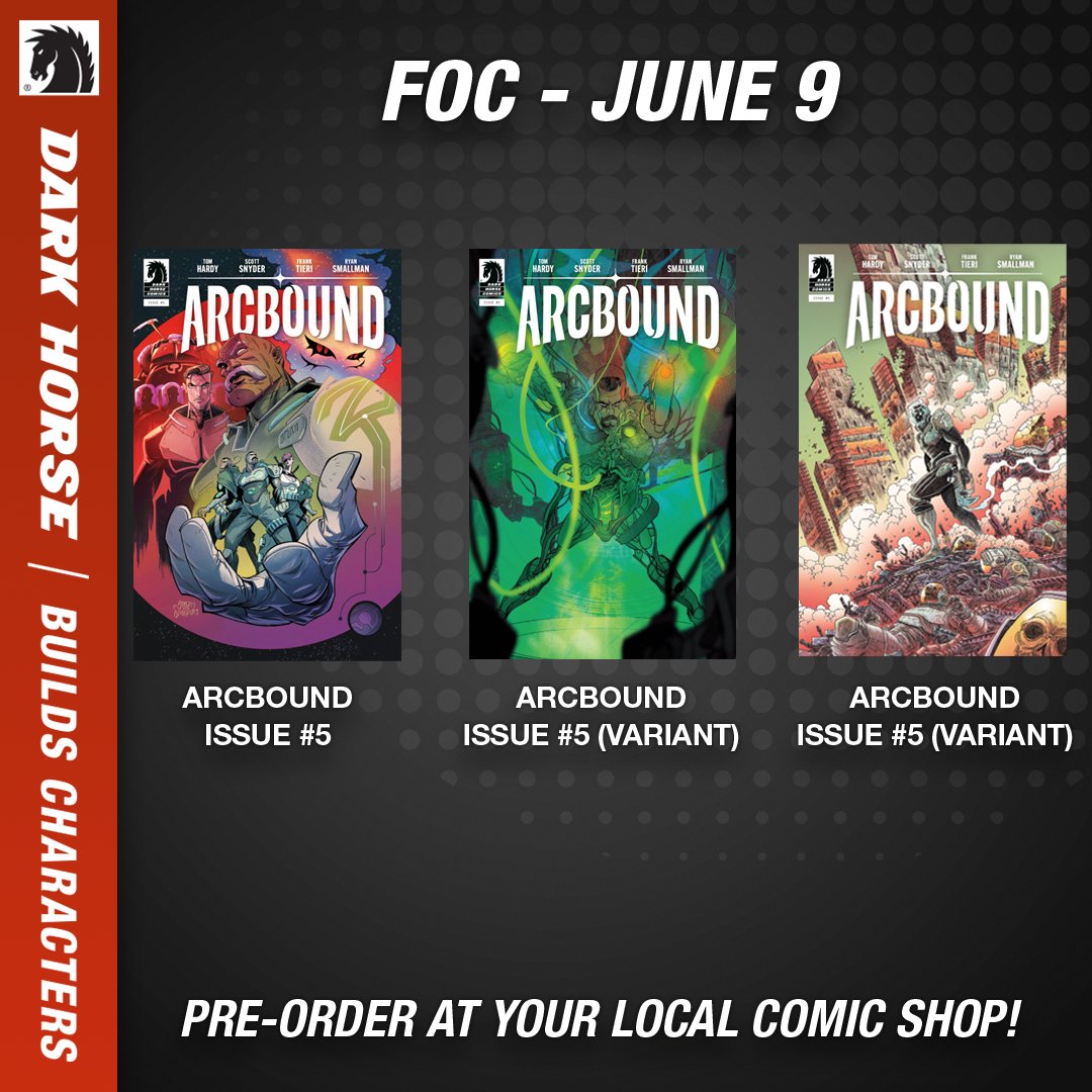 Dark Horse Comics (@darkhorsecomics) on Twitter photo Don't forget to pre-order the next issue #5 of Arcbound, wherever you get your comics! Details: bit.ly/4jMN3FS
In this issue, Kai and Barnes begin the mission to break into the Vault...
By <a href="/Ssnyder1835/">Scott Snyder</a>, <a href="/FrankTieri/">Frank Tieri</a>, <a href="/ryansmallman/">Ryan Smallman</a>, <a href="/frankhorlw/">Frank William</a>, Buddy Beaudoin. With Don't forget to pre-order the next issue #5 of Arcbound, wherever you get your comics! Details: bit.ly/4jMN3FS
In this issue, Kai and Barnes begin the mission to break into the Vault...
By <a href="/Ssnyder1835/">Scott Snyder</a>, <a href="/FrankTieri/">Frank Tieri</a>, <a href="/ryansmallman/">Ryan Smallman</a>, <a href="/frankhorlw/">Frank William</a>, Buddy Beaudoin. With