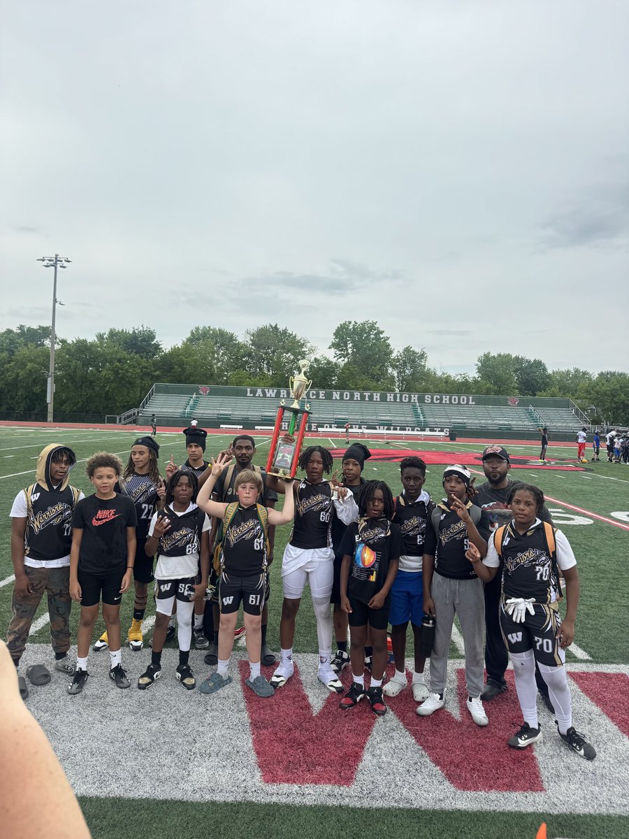 Congratulations to 6U , 7U , 9U , 12U on winning spring Flag / 7v7 Super 7s Championship 

Go Warriors !!
#WCFamily