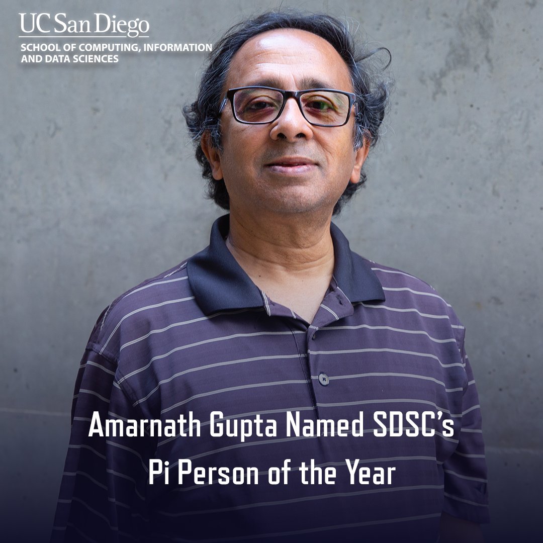 Amarnath Gupta was recently named SDSC’s Pi Person of the Year! 

ow.ly/UuXC50W5NMT