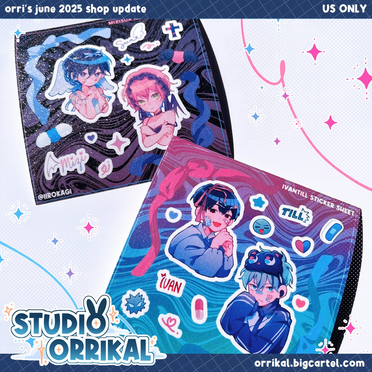 iirokagi's tweet image. rts appreciated 🩵 

my sh0p is open for june! new preorders, reorders, and some ready to ship items available in this update ^^ most PO items will be up until 6/21! sh0p link will be in the replies~ 

*shipping to US only
